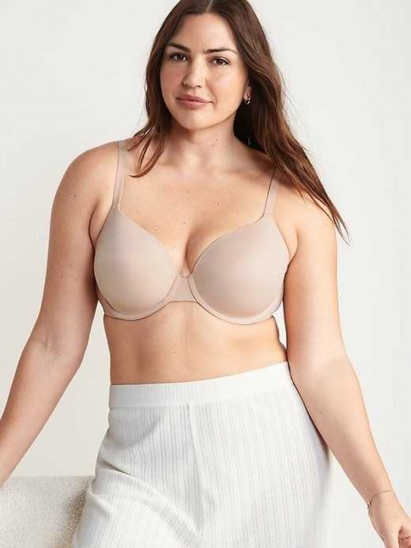 Old Navy Smoothing Full-Coverage Bra Frappe | DFH706435