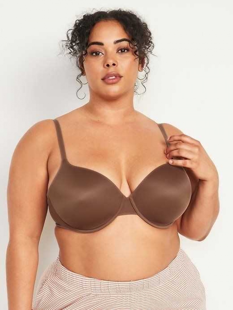 Old Navy Smoothing Full-Coverage Bra Maplewood | DSE792085