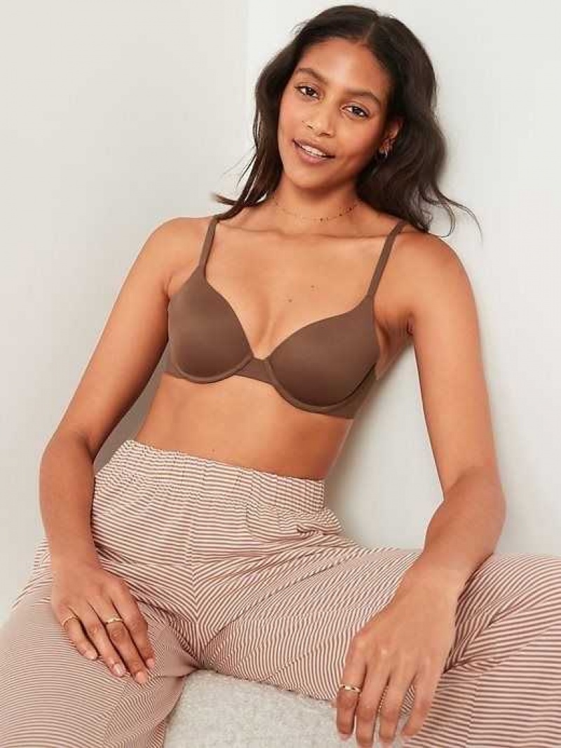 Old Navy Smoothing Full-Coverage Bra Maplewood | DSE792085