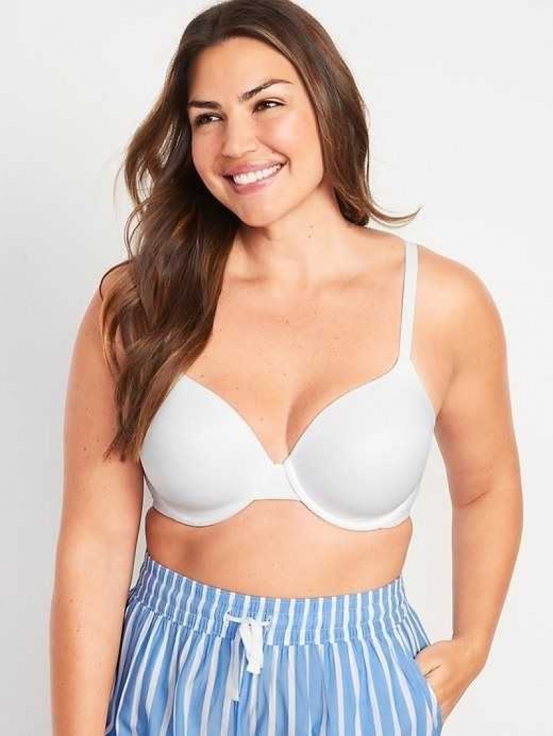 Old Navy Smoothing Full-Coverage Bra White | LIU398401