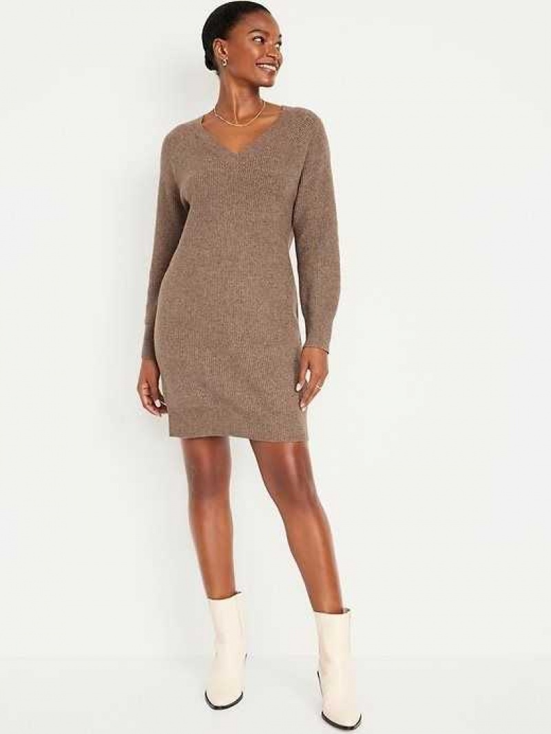 Old Navy SoSoft Cocoon Mini Sweater Dress Sedimentary | QIA986412