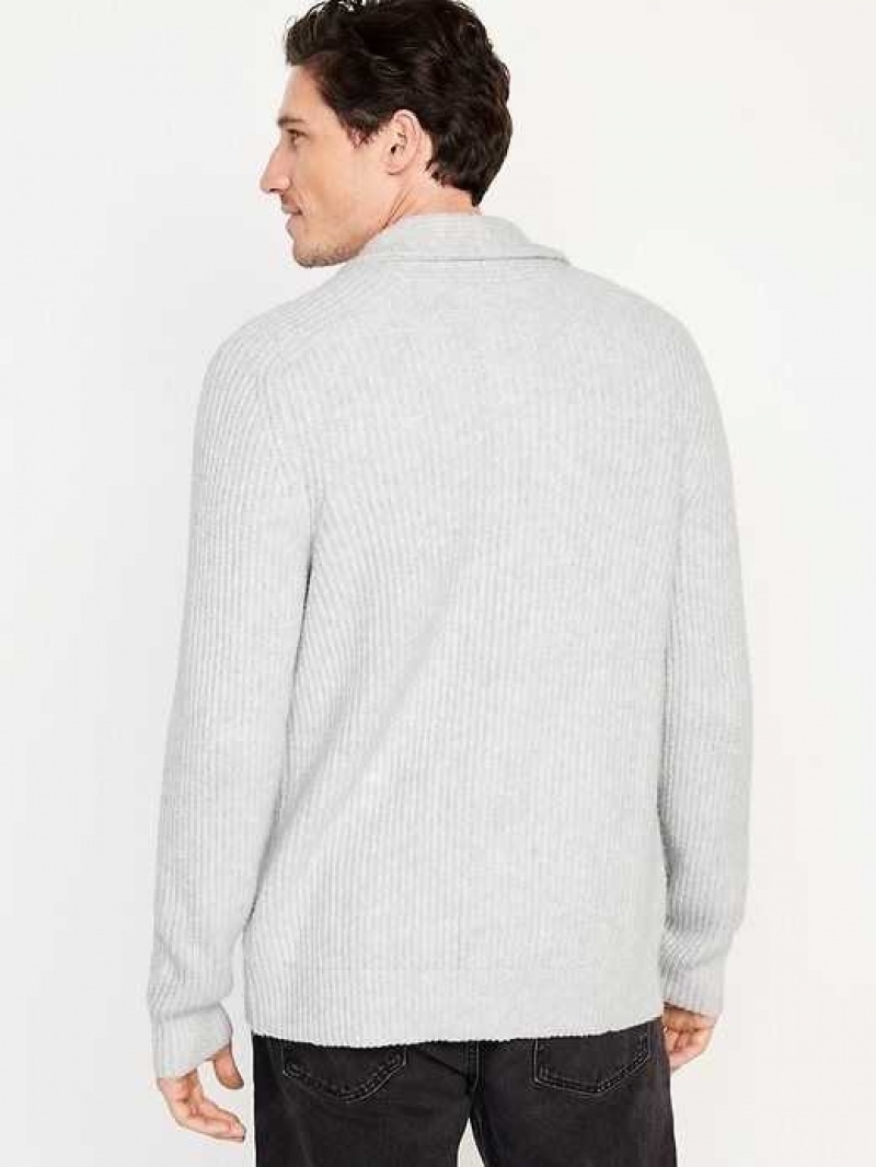 Old Navy SoSoft Shawl-Collar Cardigan Sweater Light Grey | KOQ917648