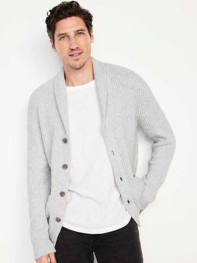 Old Navy SoSoft Shawl-Collar Cardigan Sweater Light Grey | KOQ917648