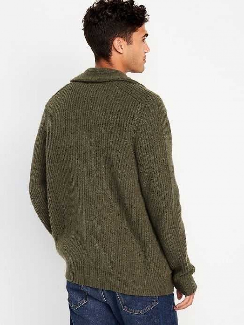 Old Navy SoSoft Shawl-Collar Cardigan Sweater Utility Moss | DLE756398