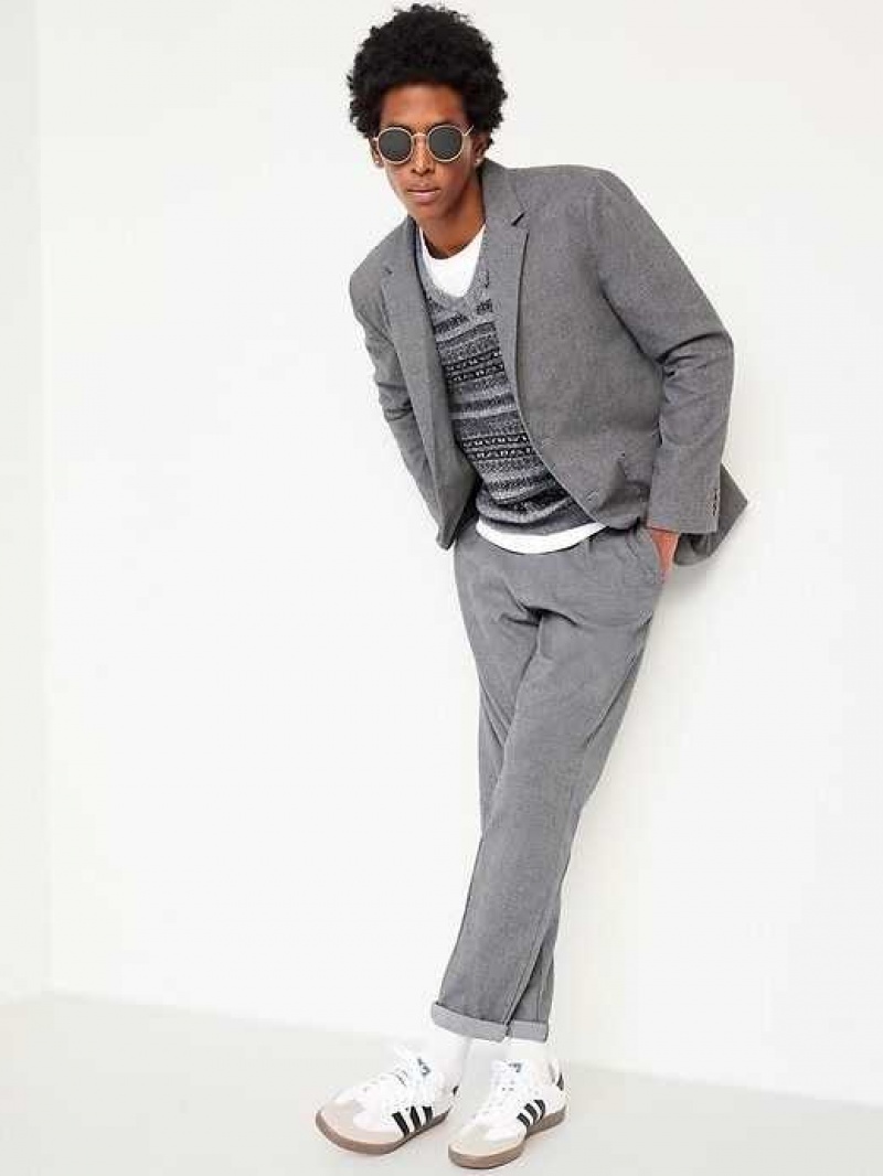 Old Navy Soft-Brushed Blazer Grey | NLC018653