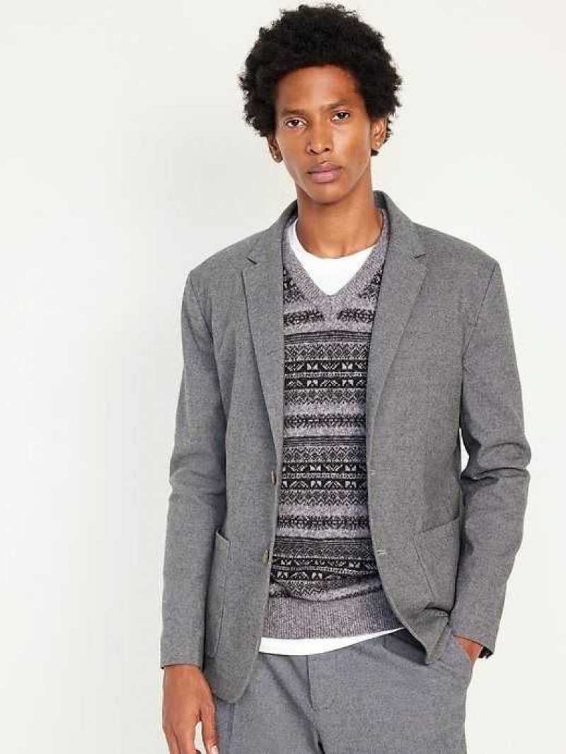 Old Navy Soft-Brushed Blazer Grey | NLC018653