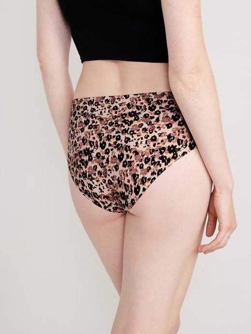 Old Navy Soft-Knit No-Show Hipster Underwear Animal Prints | KHM435872