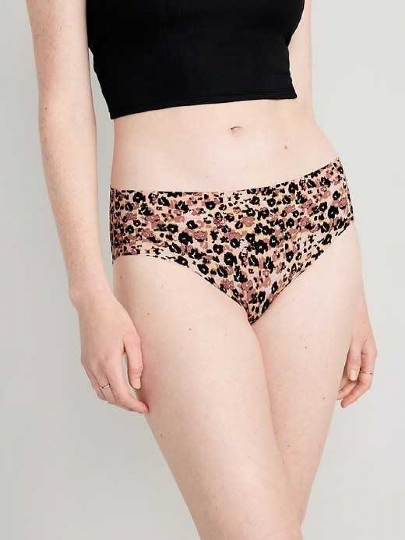 Old Navy Soft-Knit No-Show Hipster Underwear Animal Prints | KHM435872