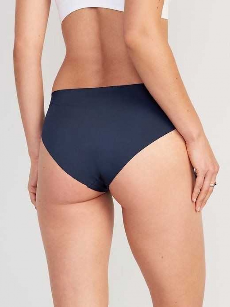 Old Navy Soft-Knit No-Show Hipster Underwear Navy | IRF170328