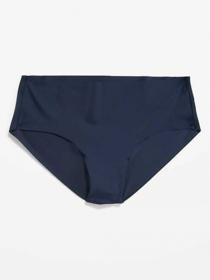 Old Navy Soft-Knit No-Show Hipster Underwear Navy | IRF170328