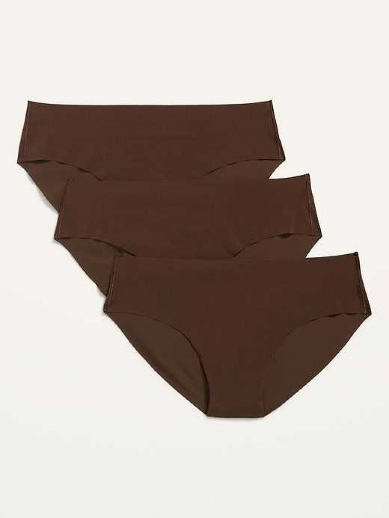 Old Navy Soft-Knit No-Show Hipster Underwear Dark Walnut | WYS812603