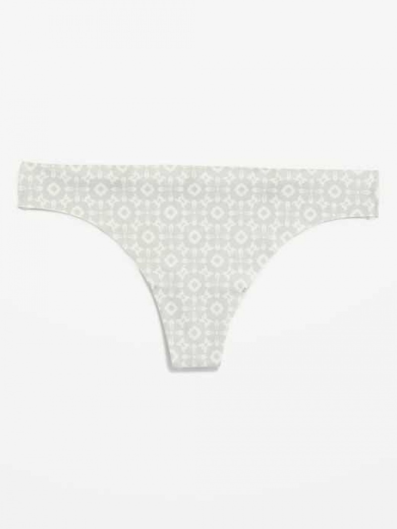 Old Navy Soft-Knit No-Show Thong Underwear Spanish Tile | APC268350