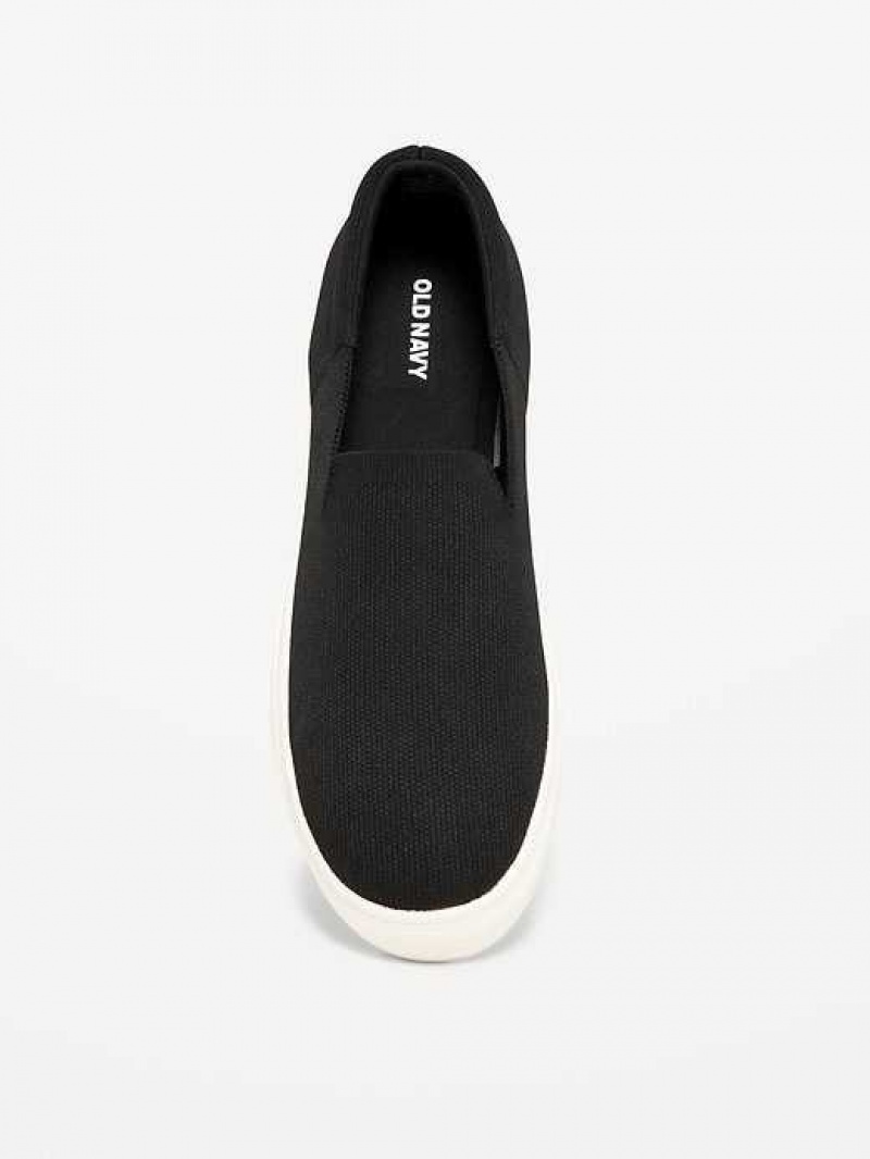 Old Navy Soft-Knit Slip-On Sneakers Black | WZA975281