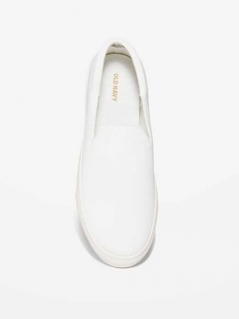 Old Navy Soft-Knit Slip-On Sneakers White | MTN184650