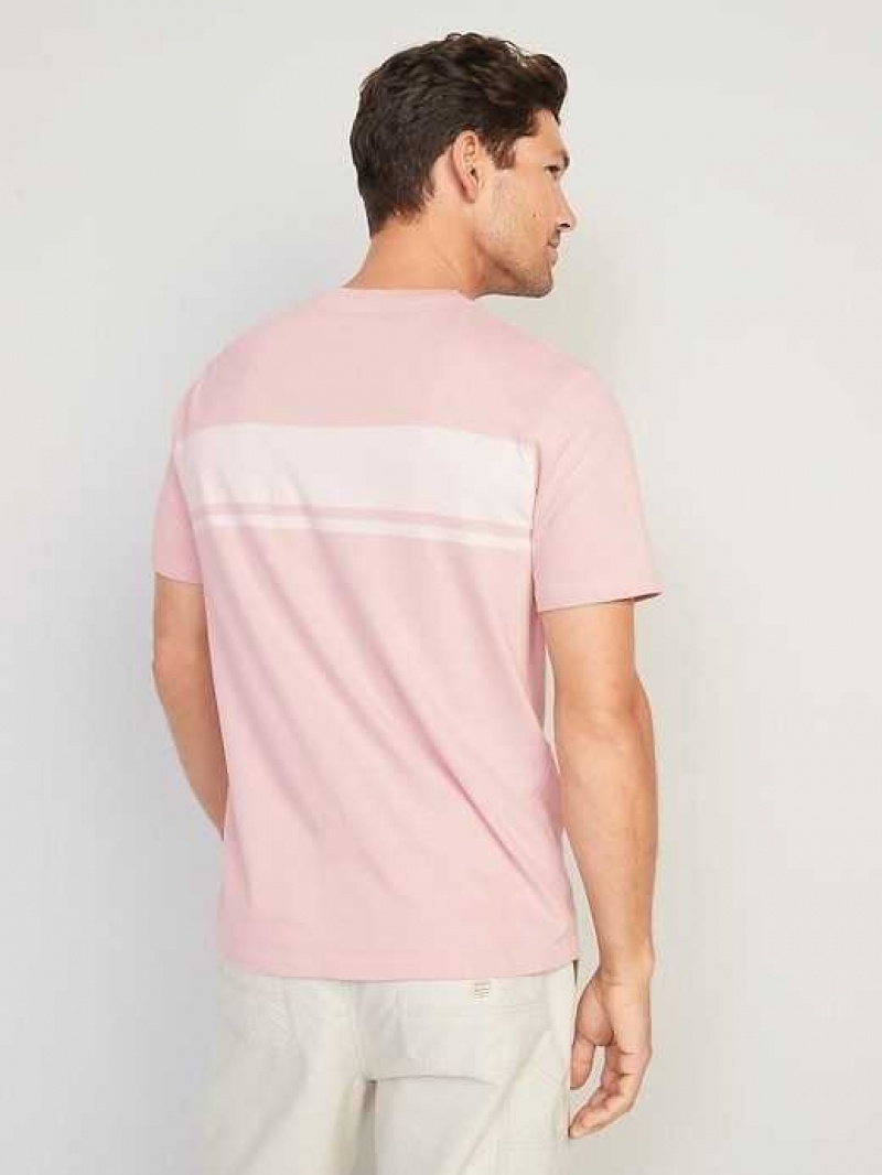 Old Navy Soft-Washed Center-Stripe T-Shirt Pink | FTI035172