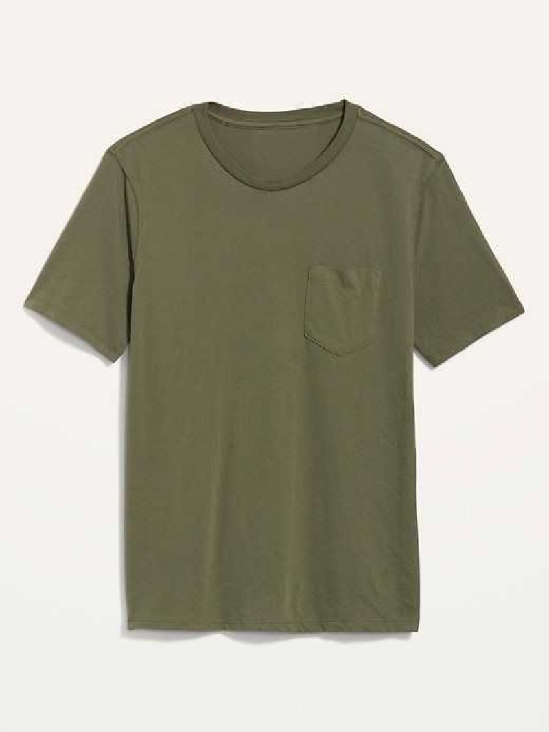 Old Navy Soft-Washed Chest-Pocket Crew-Neck T-Shirt Alpine Tundra | HES016235