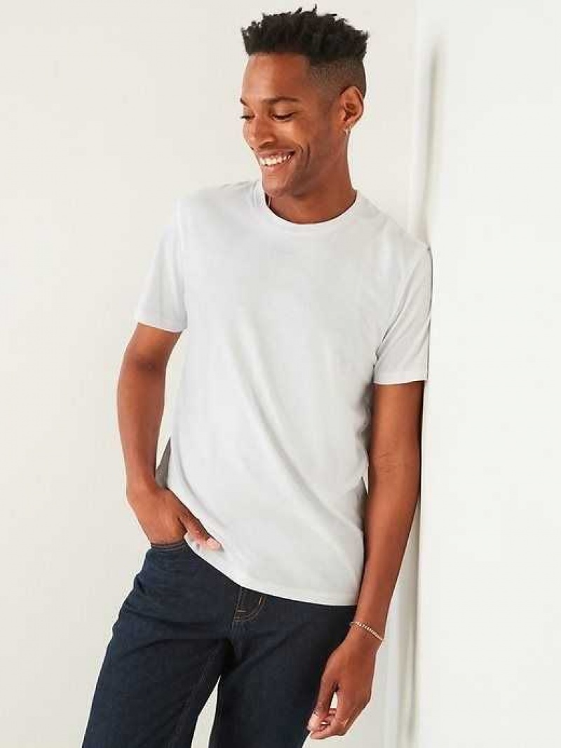 Old Navy Soft-Washed Crew-Neck T-Shirt 5-Pack White | QUK436107