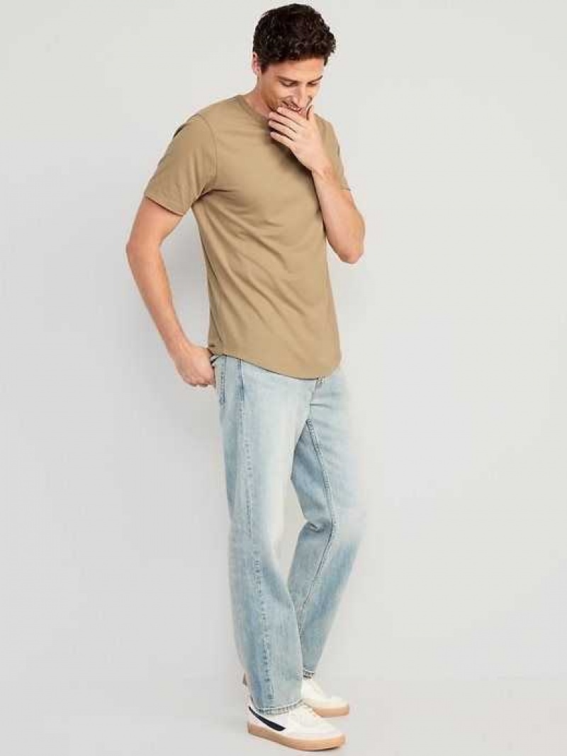 Old Navy Soft-Washed Curved-Hem T-Shirt Teakwood | XWH628519