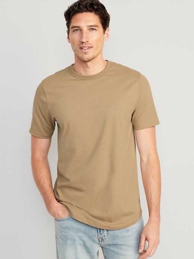 Old Navy Soft-Washed Curved-Hem T-Shirt Teakwood | XWH628519