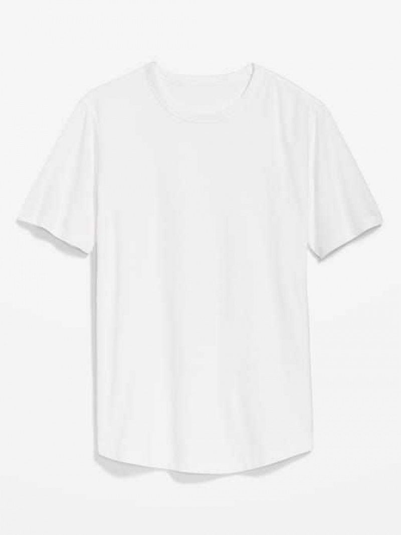 Old Navy Soft-Washed Curved-Hem T-Shirt White | JMT823619