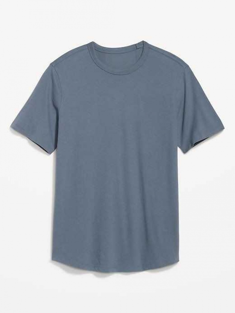 Old Navy Soft-Washed Curved-Hem T-Shirt Wintry Waters | DNR187405