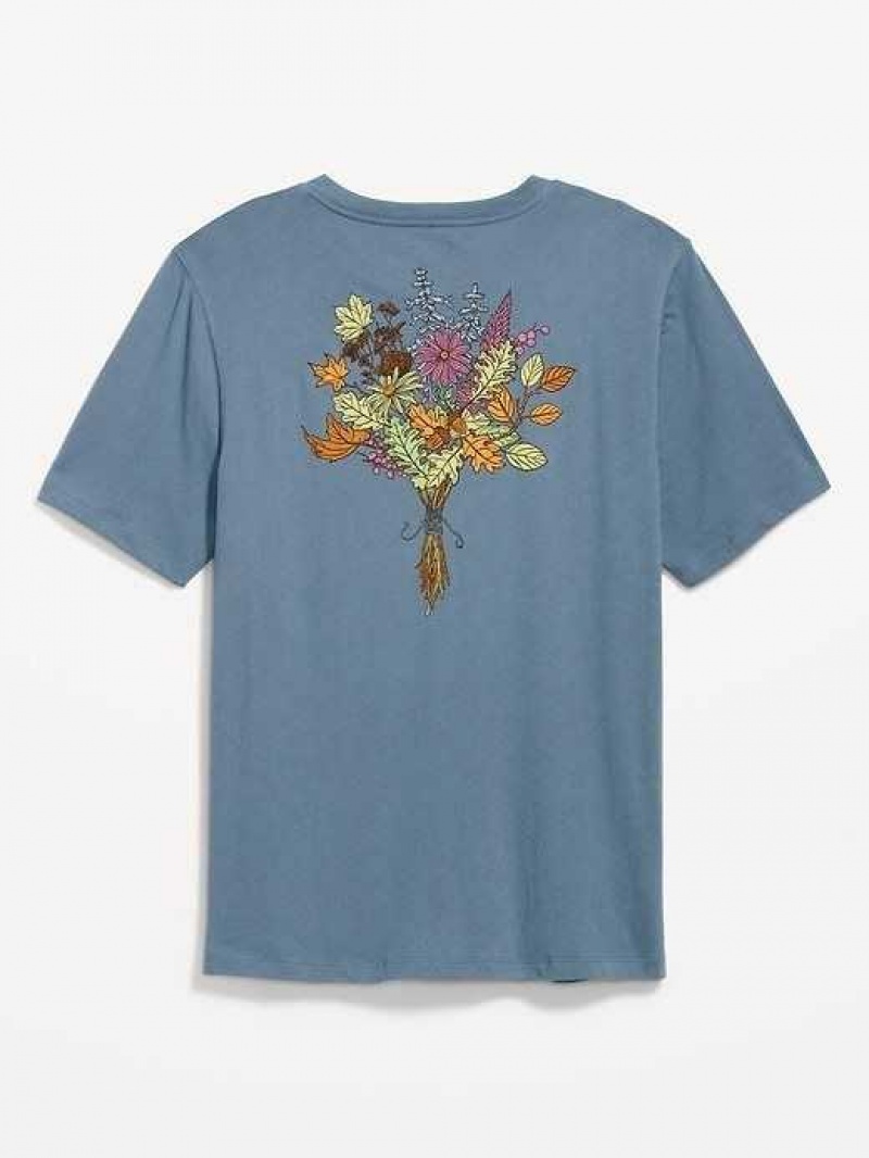 Old Navy Soft-Washed Graphic T-Shirt Blue | ZIJ689047