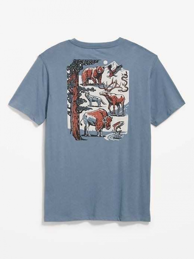 Old Navy Soft-Washed Graphic T-Shirt Grey | GAH671023