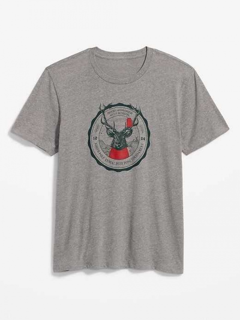 Old Navy Soft-Washed Graphic T-Shirt Grey | WOS290648