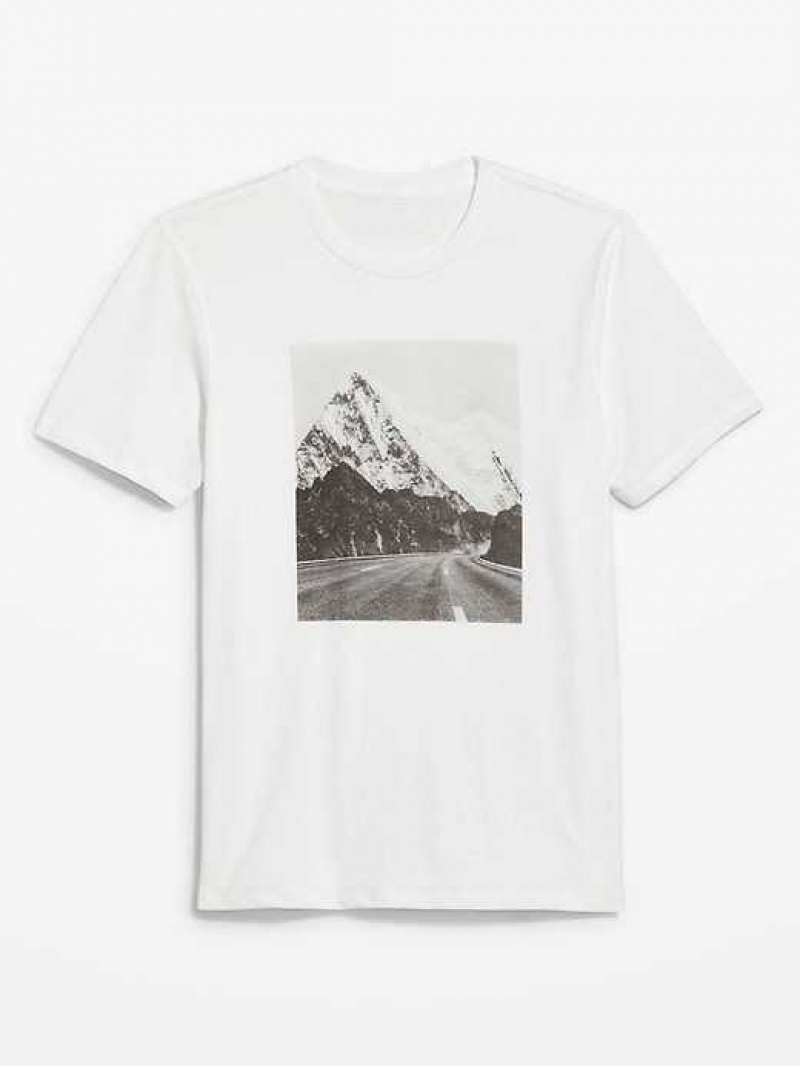 Old Navy Soft-Washed Graphic T-Shirt White | QNC874935