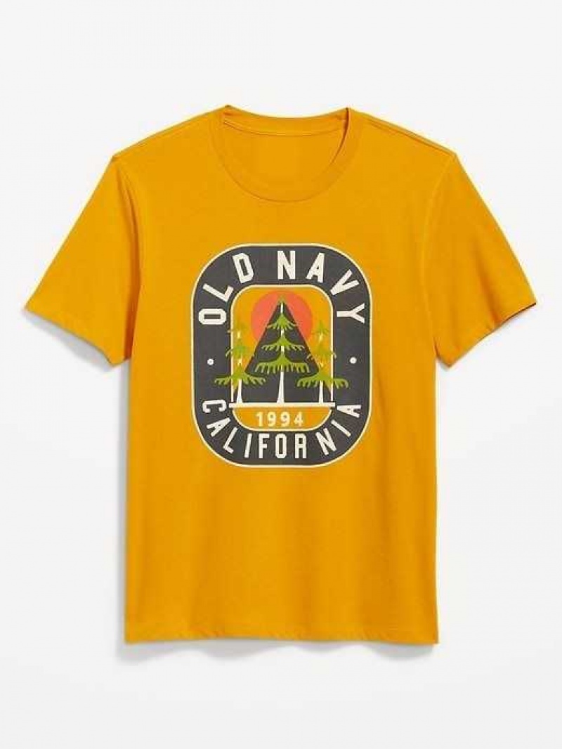 Old Navy Soft-Washed Logo T-Shirt Golden Arrow | BPQ147856