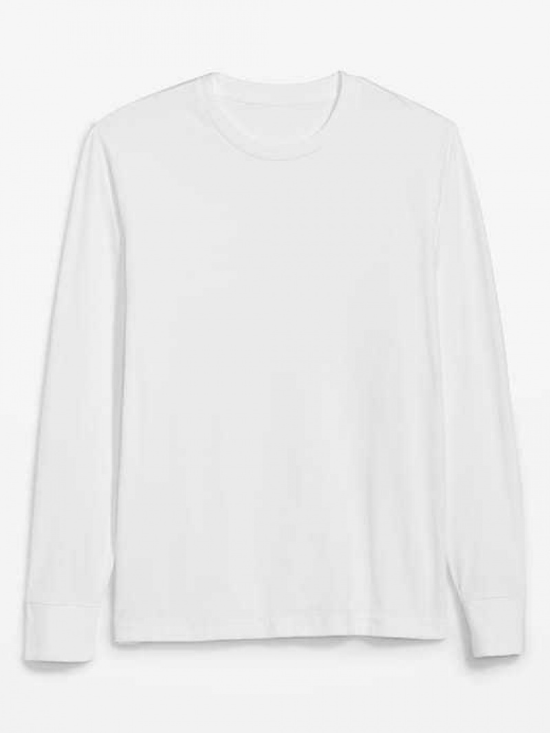 Old Navy Soft-Washed Long-Sleeve Rotation T-Shirt White | VNR589136