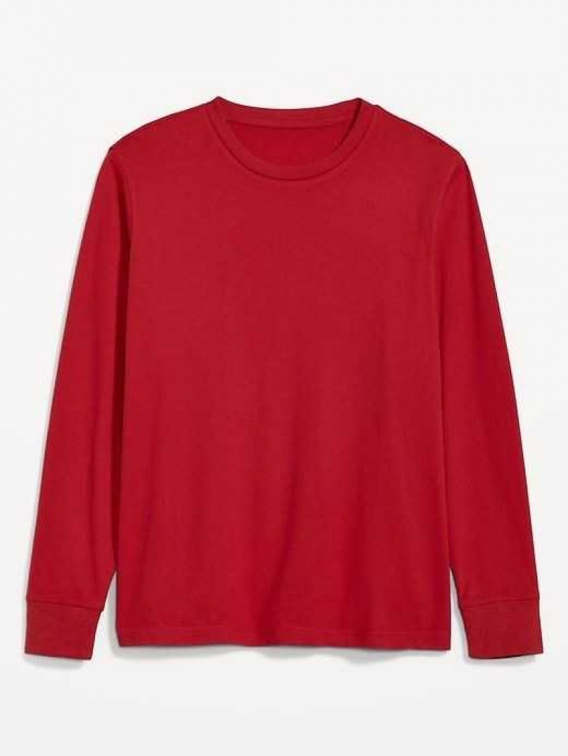 Old Navy Soft-Washed Long-Sleeve Rotation T-Shirt Red | SCB092358