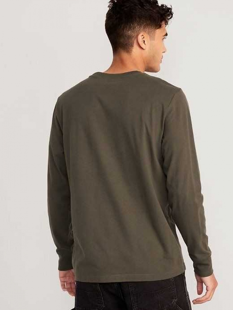 Old Navy Soft-Washed Long-Sleeve Rotation T-Shirt Green | CDT367420