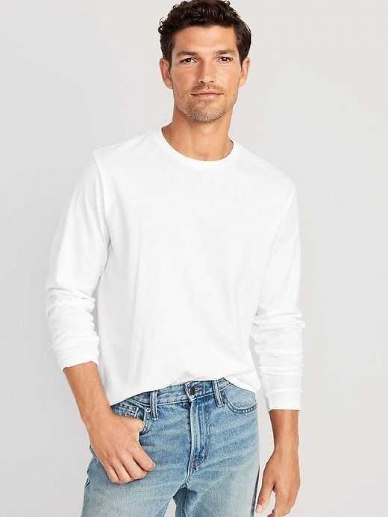 Old Navy Soft-Washed Long-Sleeve T-Shirt 3-Pack White | RVY739546