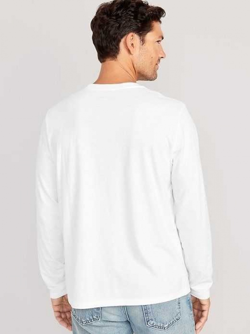 Old Navy Soft-Washed Long-Sleeve T-Shirt 3-Pack White | RVY739546