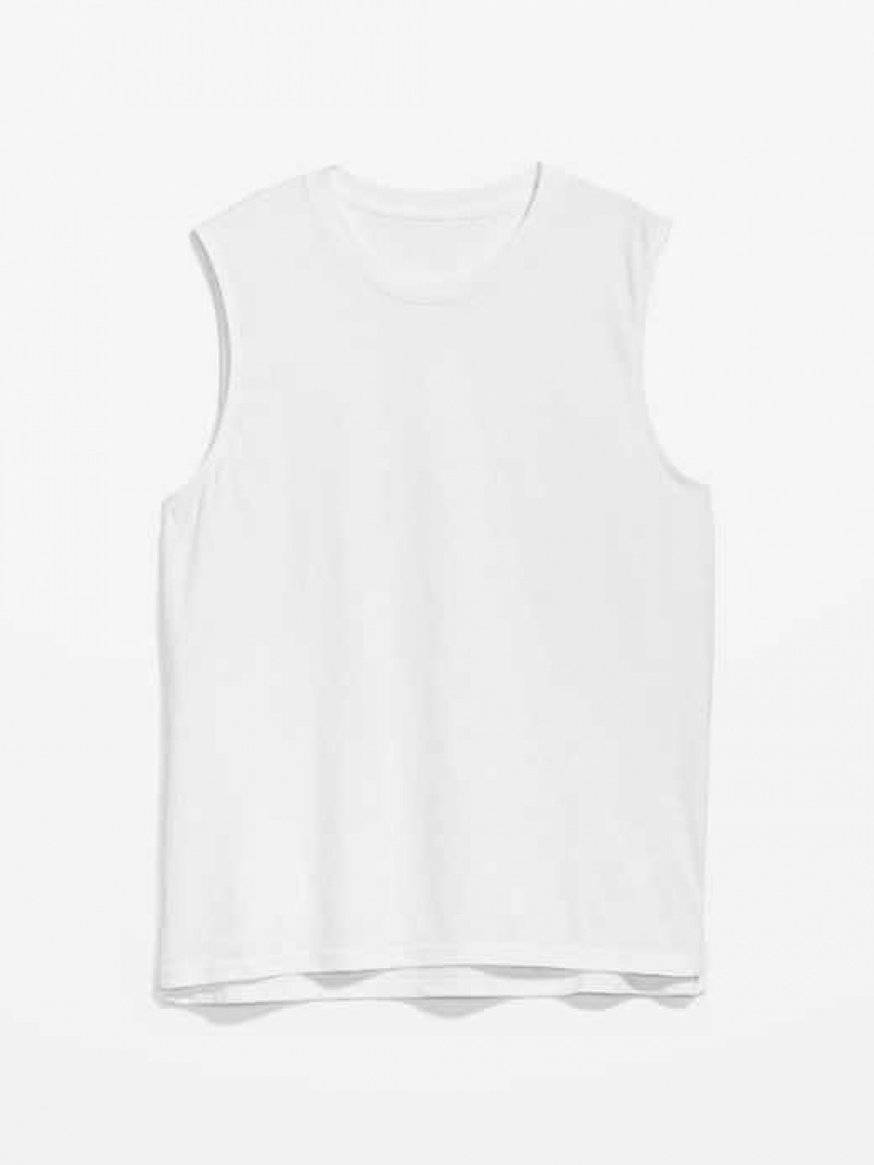 Old Navy Soft-Washed Muscle Tank Top White | LCI295073