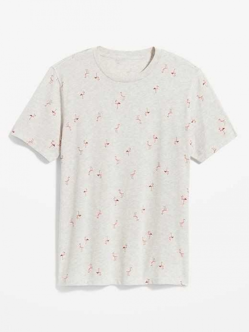 Old Navy Soft-Washed Printed Crew-Neck T-Shirt Flamingo | IBM567918