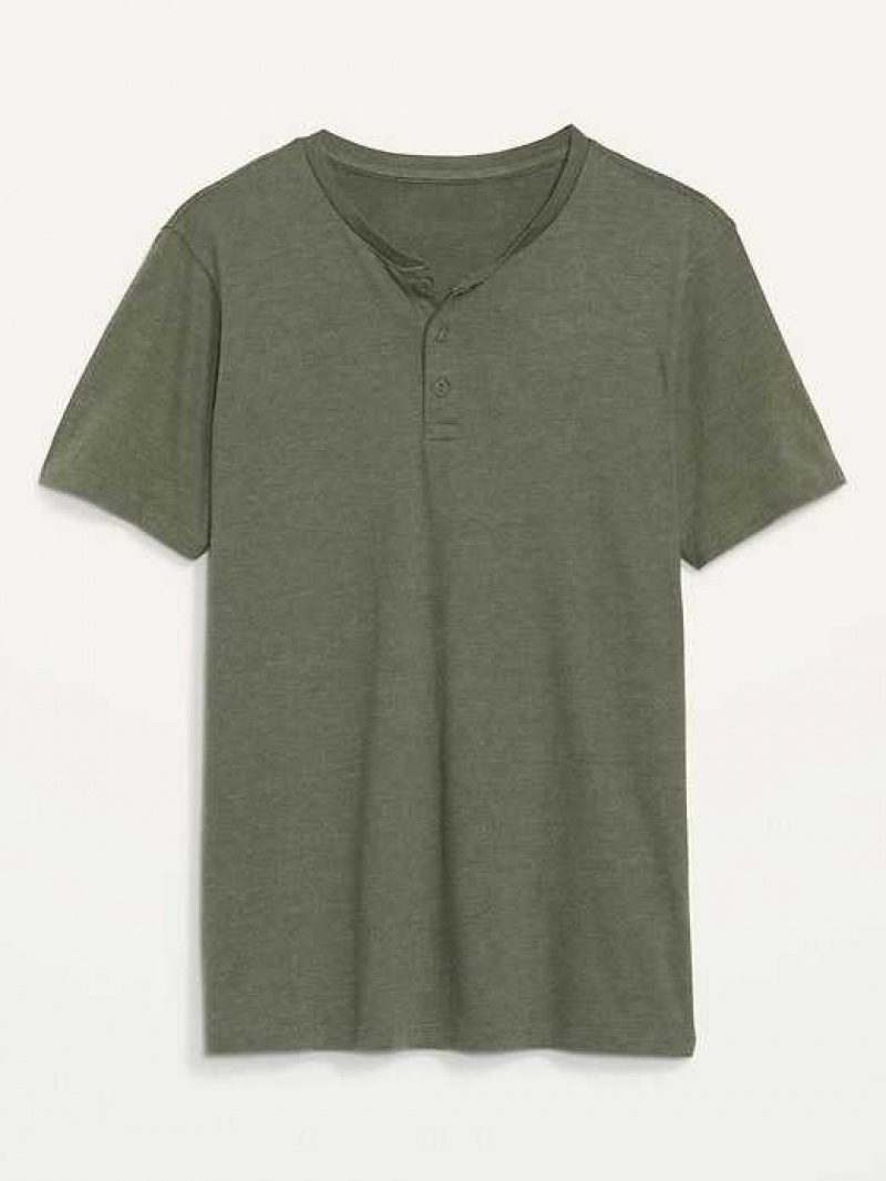 Old Navy Soft-Washed Short-Sleeve Henley T-Shirt Alpine Tundra | UMH430952