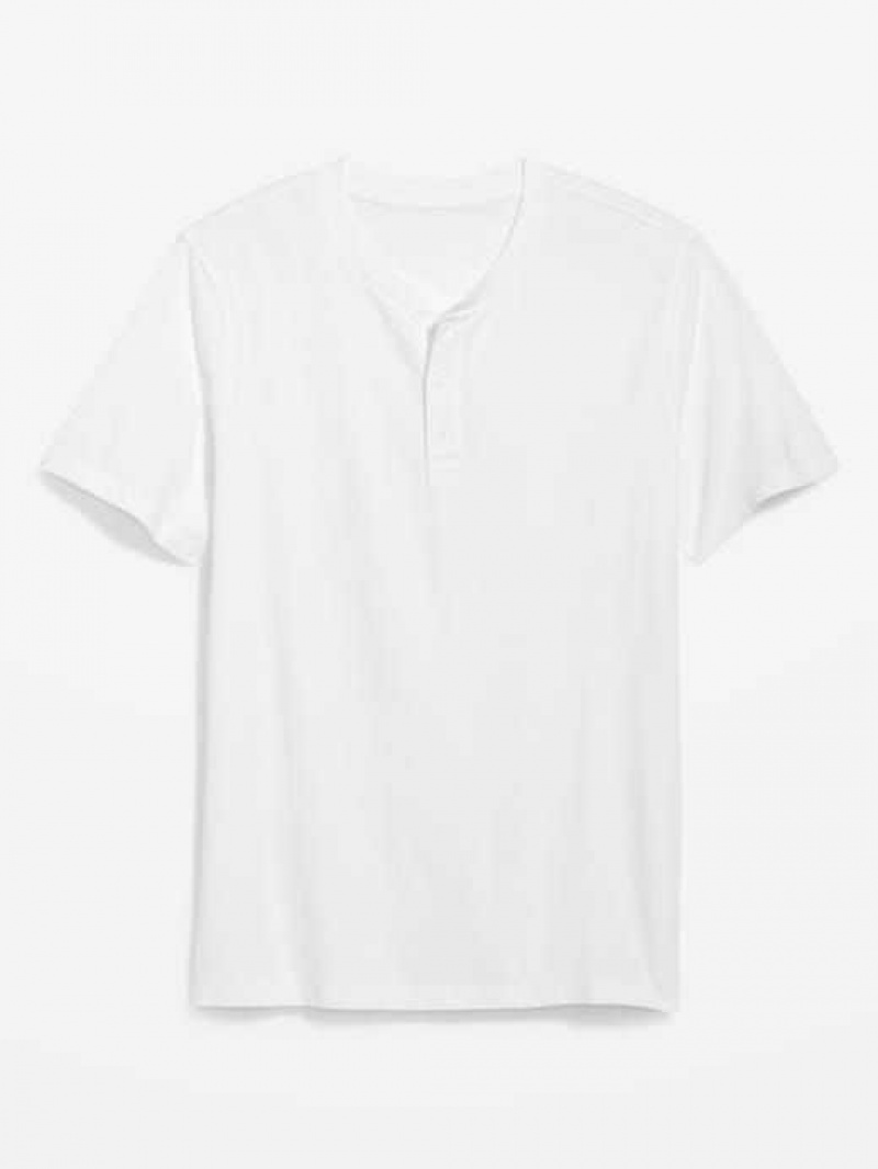 Old Navy Soft-Washed Short-Sleeve Henley T-Shirt White | MLW391685