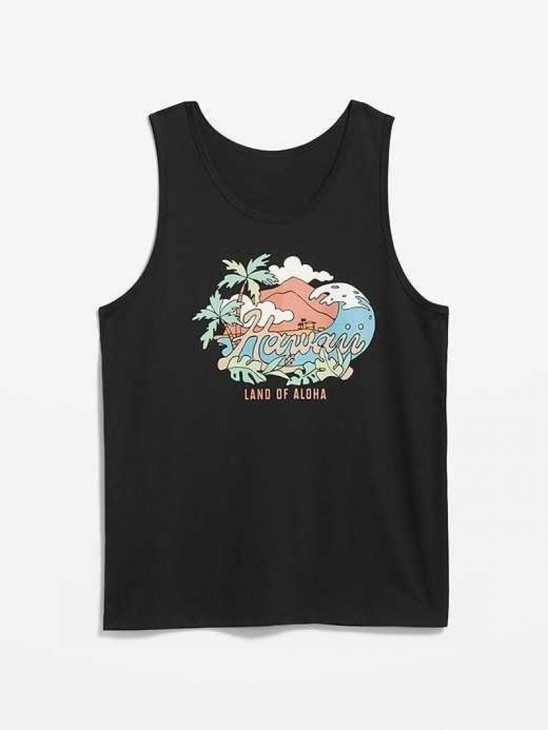 Old Navy Soft-Washed Tank Top Black | GED273518