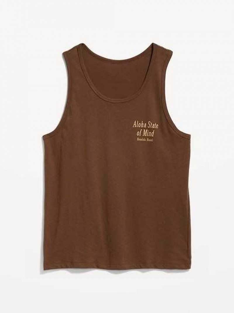 Old Navy Soft-Washed Tank Top Dark Walnut | VYB697320