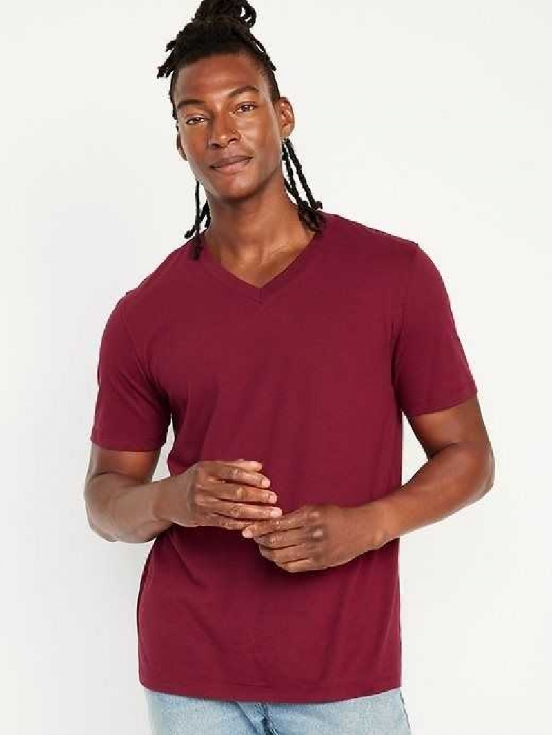 Old Navy Soft-Washed V-Neck T-Shirt 3-Pack Black | GML124635