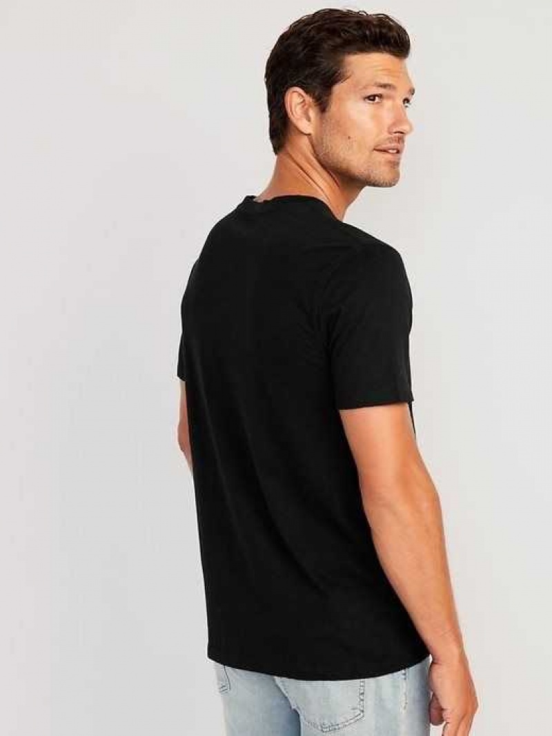 Old Navy Soft-Washed V-Neck T-Shirt Black | ZBU873092