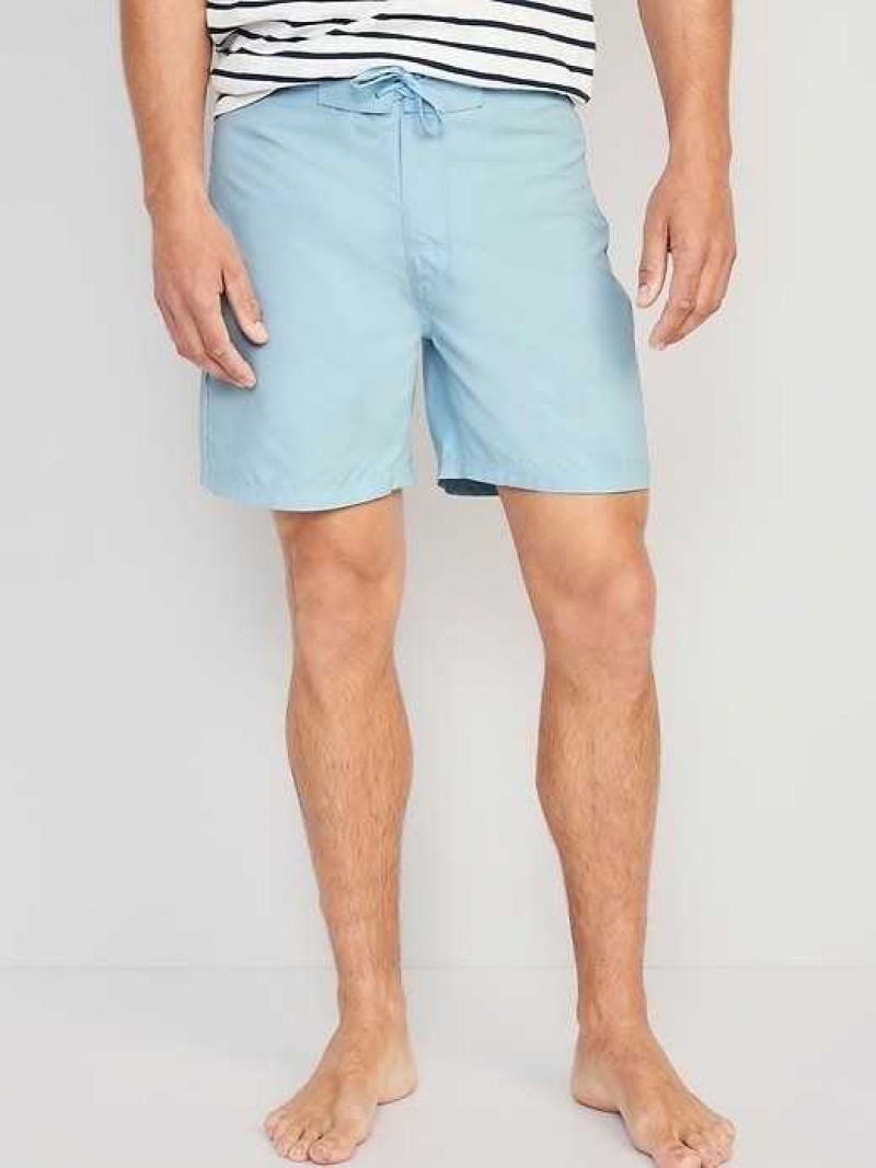 Old Navy Solid Board Shorts Blue | GYH106387