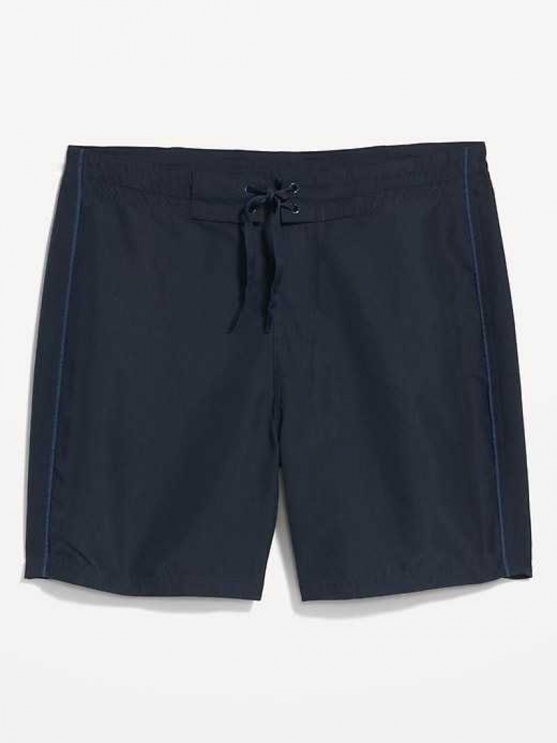 Old Navy Solid Board Shorts Navy | HOP745189