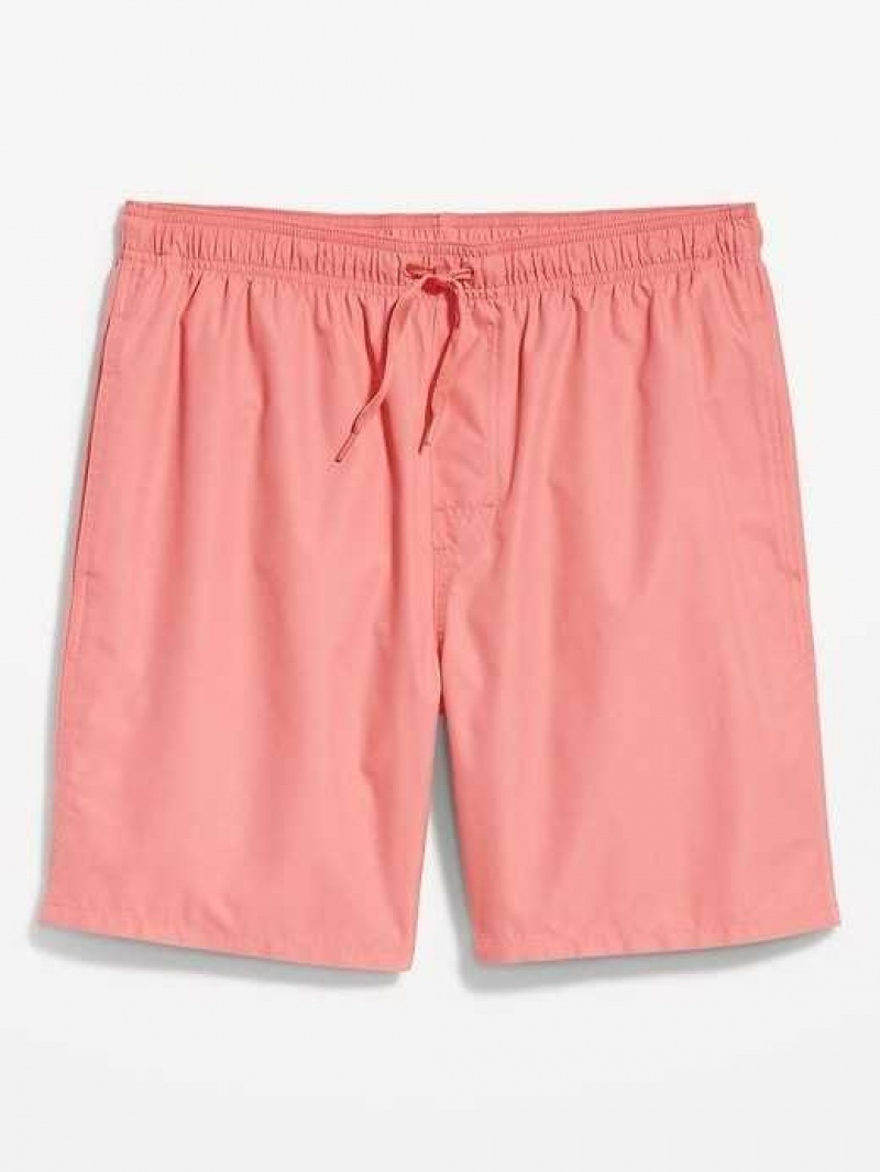 Old Navy Solid Swim Trunks Coho Salmon | QKR962731