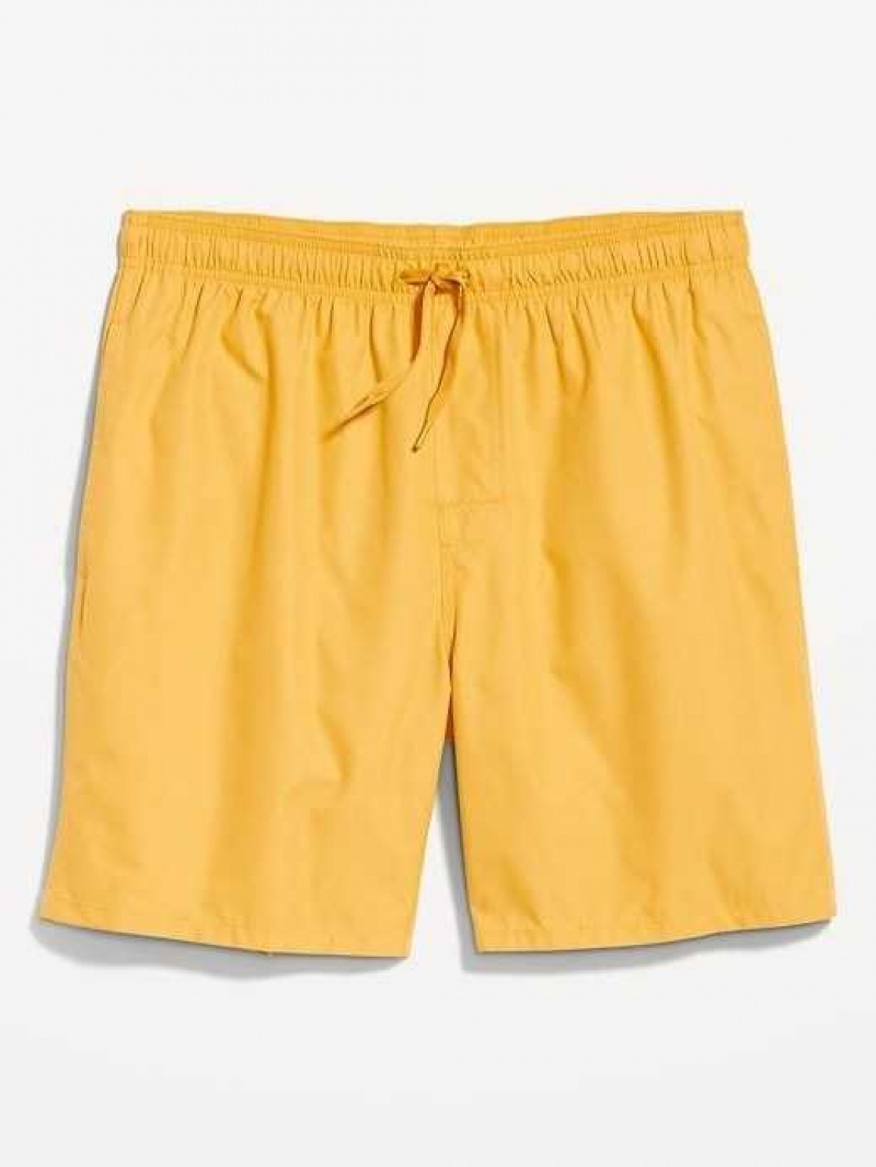 Old Navy Solid Swim Trunks Sweet Pollen | YGA057946