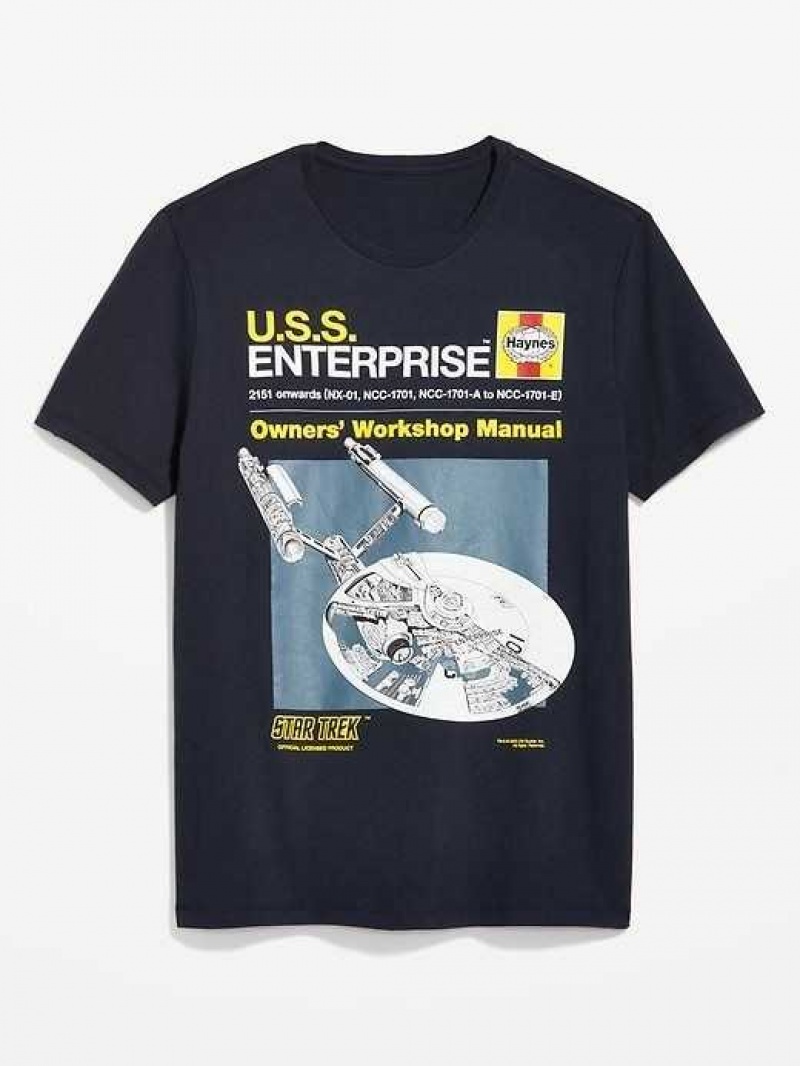 Old Navy Star Trek Gender-Neutral Graphic T-Shirt Navy | ZIX726354