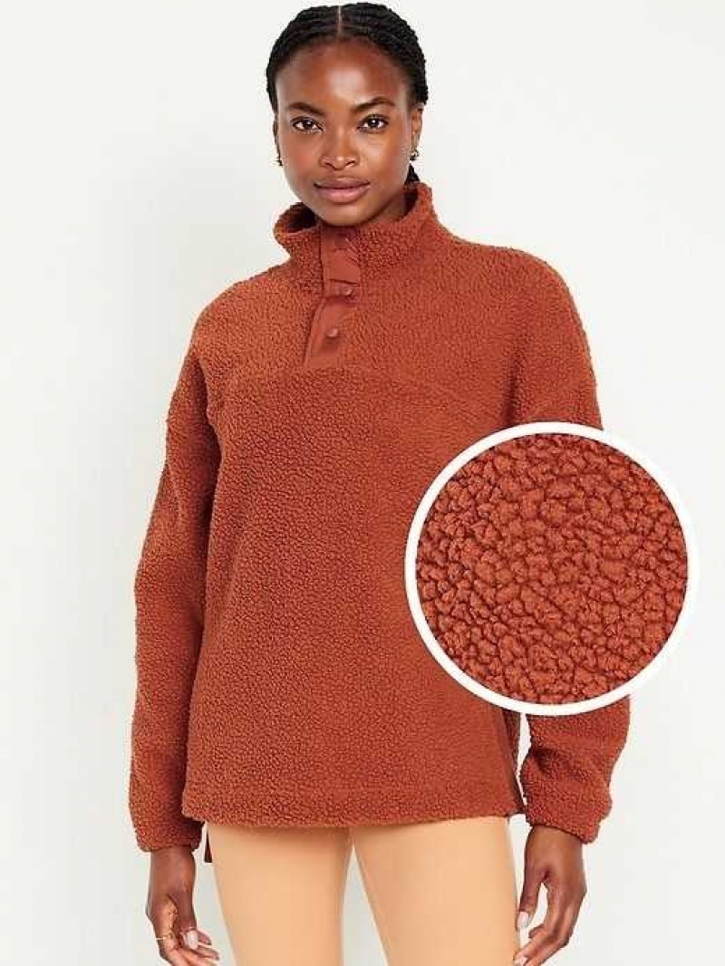 Old Navy Step-Hem Sherpa Pullover Umbria | VJC809156