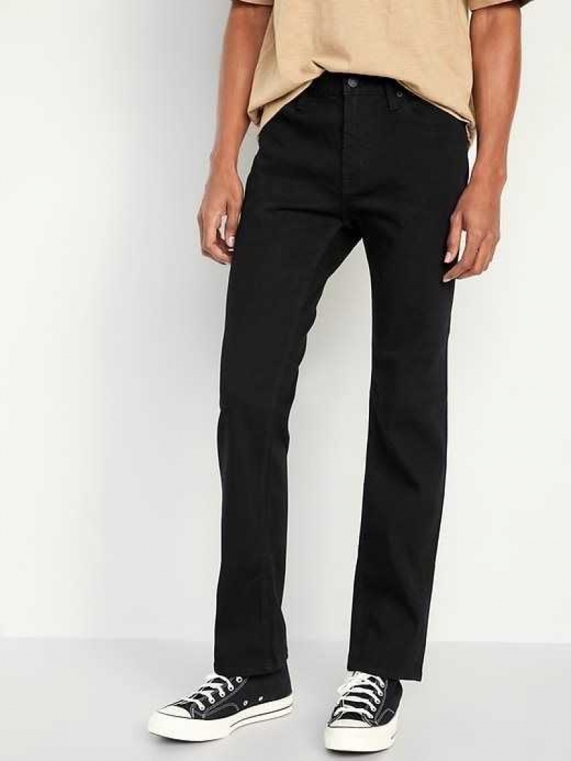 Old Navy Straight Built-In Flex Jeans Black | VHA049631